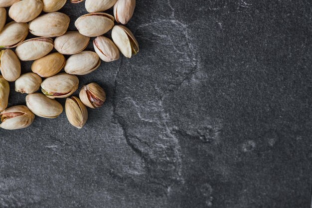 Pistachenoten in de schaal Panorama Achtergrondstructuur