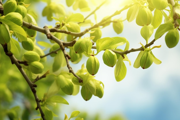 Pistachio groene natuur achtergrond