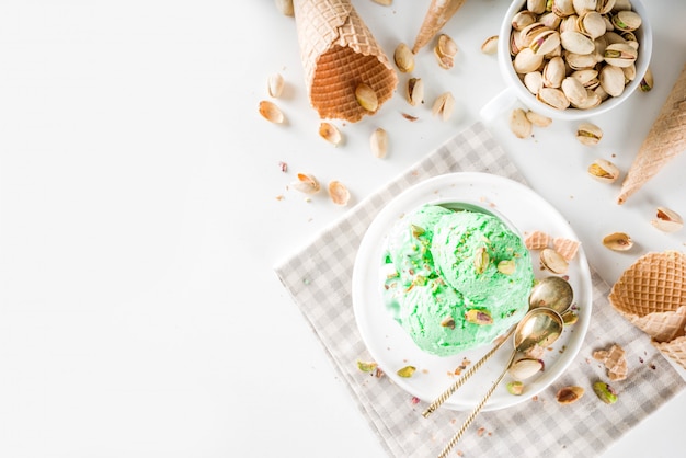 Pistachio ice cream