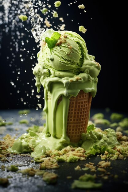 pistachio ice cream