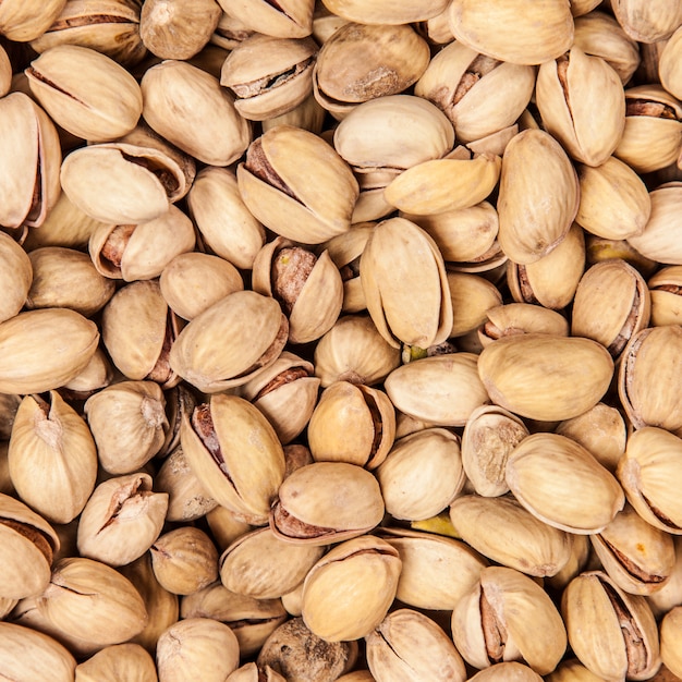 Pistachio nuts closeup