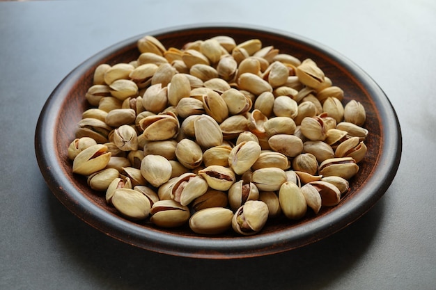 Pistachio nuts Pistachios in a plate