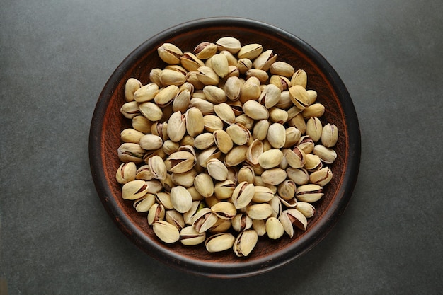 Pistachio nuts Pistachios in a plate