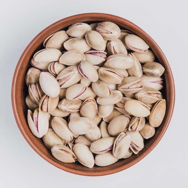 Pistachios in bowl