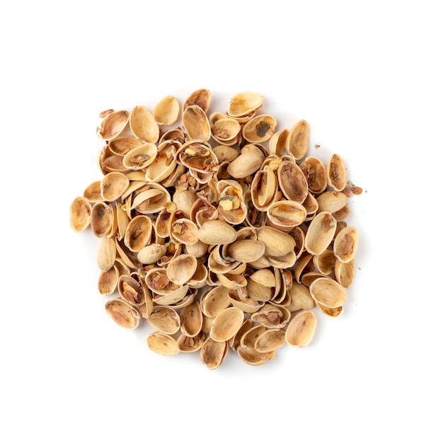 Pistachios husks isolated