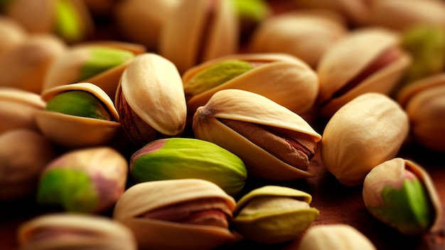 Pistachios a lot closeup Generative AI