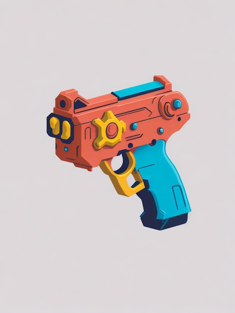 Pistol toy cartoon icon