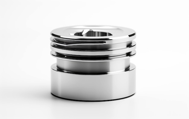 piston view on white background