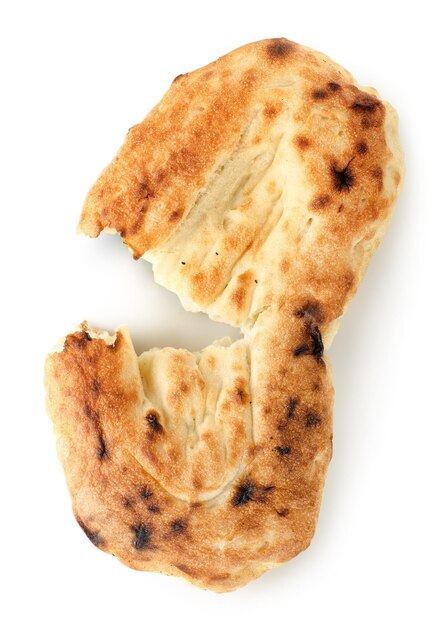 Pita bread isolated on a white background