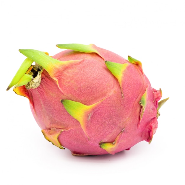 Pitaya or Dragon Fruit isolated over white background.