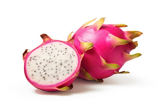 Pitaya fruit op een afgelegen witte achtergrond