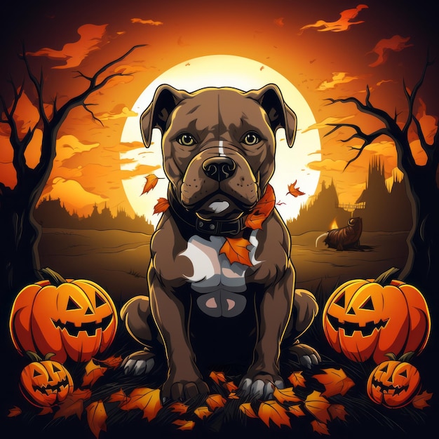 Pitbull Trick or Treat A Spooky Cartoon Adventure