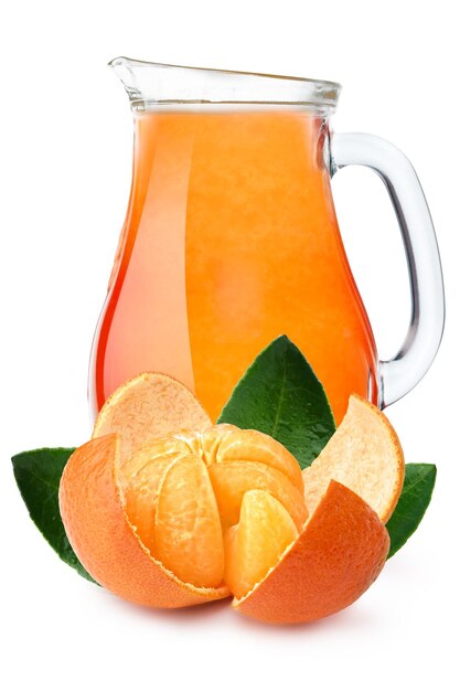 Pitcher of mandarin orange juice