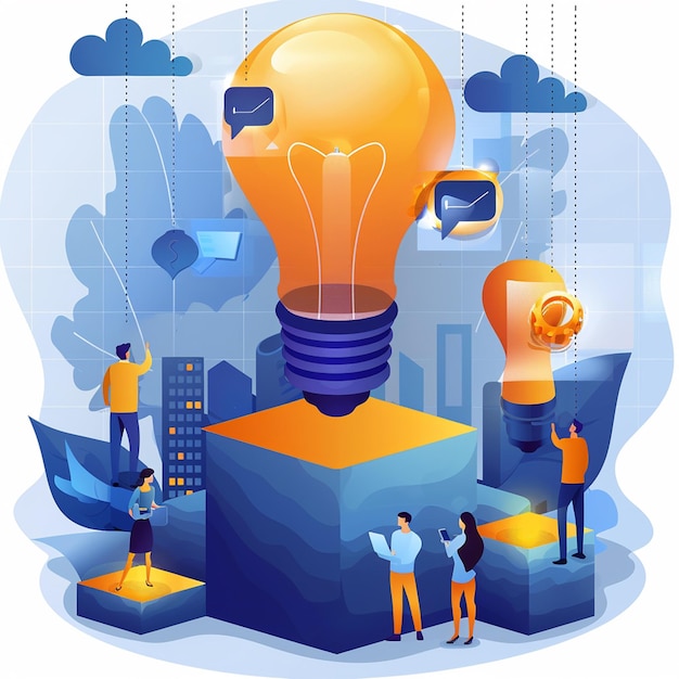 pitching idea for investor abstract concept vector illustration