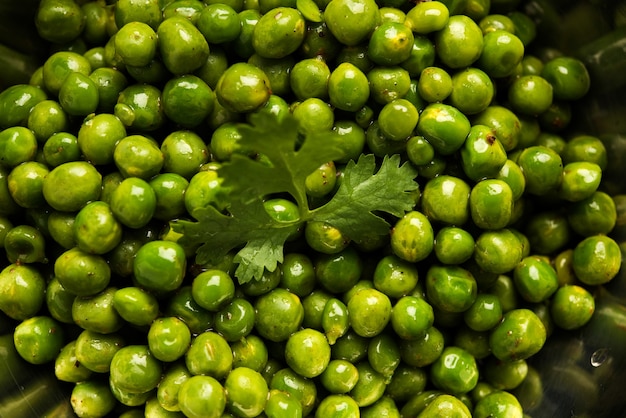 Pittig gebakken Groene Erwten pod of chatpata matar falli