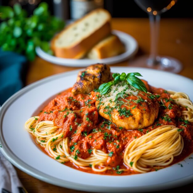 Pittige Spaghetti en Pasta Met Zalm