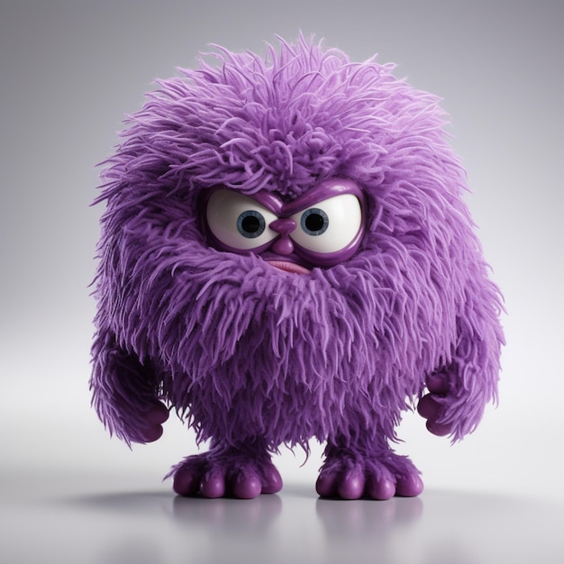 Photo a pixar funny style creature monster