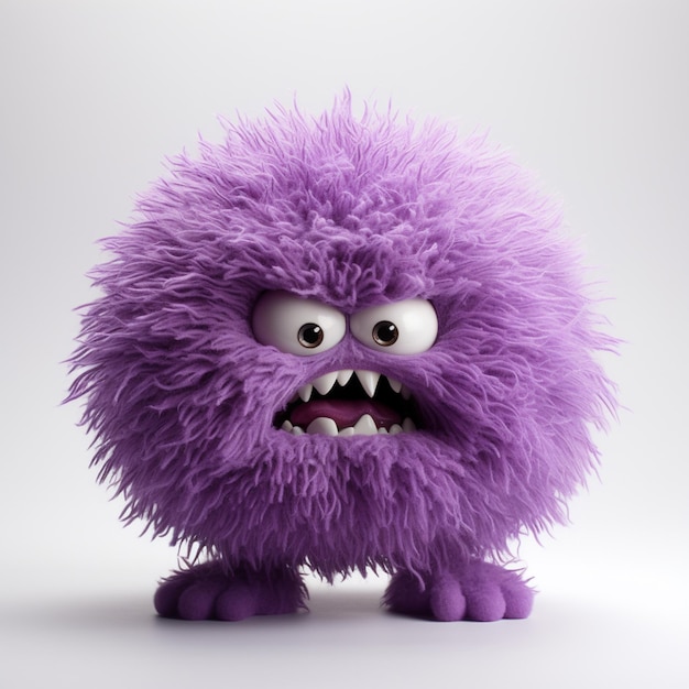 Photo a pixar funny style creature monster