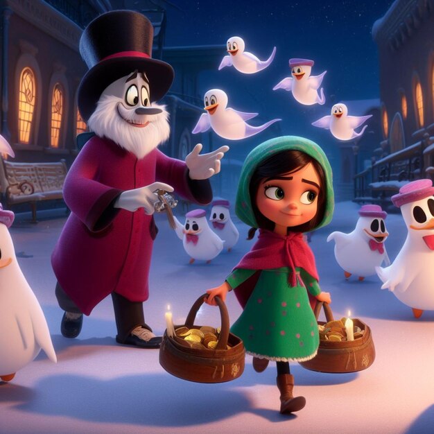 Pixar-geïnspireerde geesten brengen kerstvreugde in 3D 21
