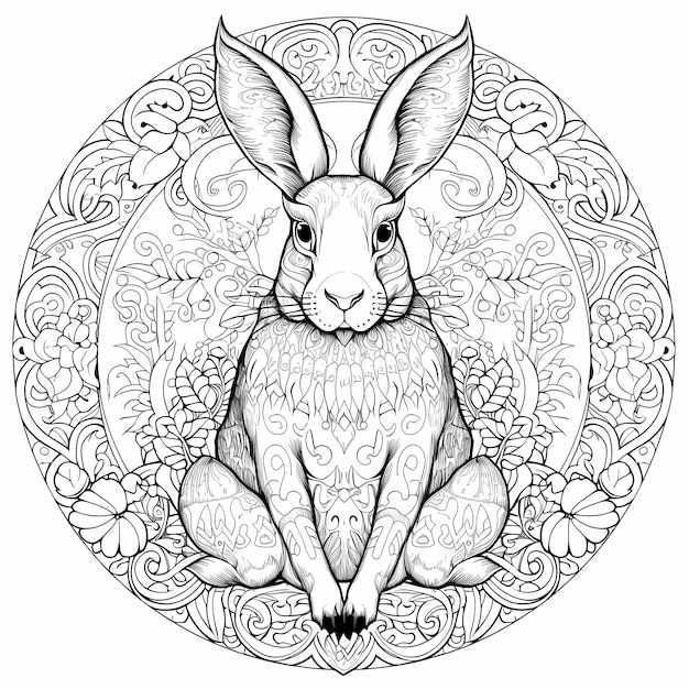 Pixarstyle White Fairy Rabbit Delicate Coloring Delight