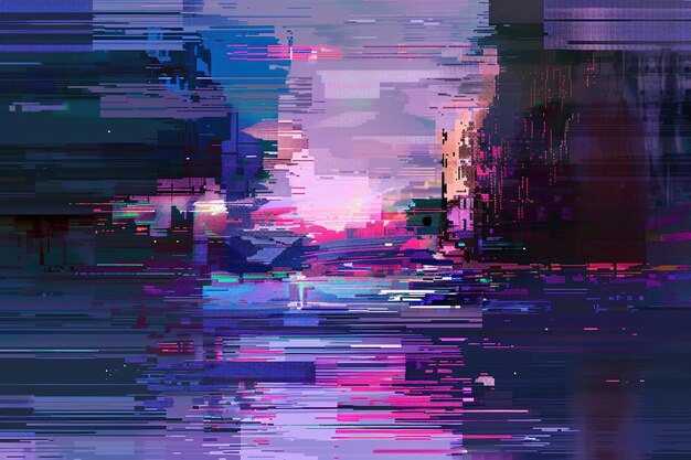 Pixel Art Abstract Wallpaper Colorful Digital Illustration