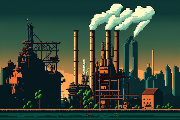 Pixel art background Artwork