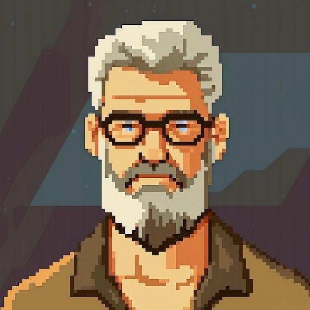 Photo pixel art character