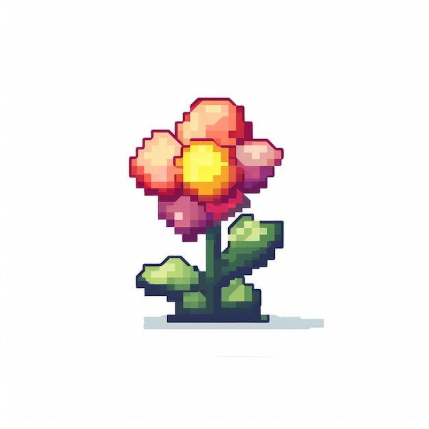 Pixel Art Flower By Pixelplantmaster