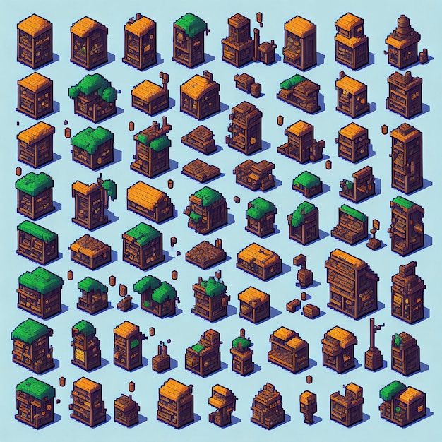 Pixel Art for Asset Game Verbeter uw game-ervaring met verbluffende beelden