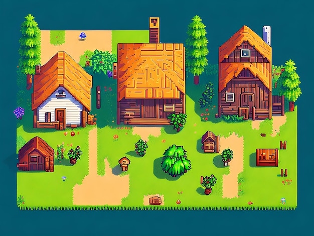 Pixel art Game Assets in Stardew Valley Style