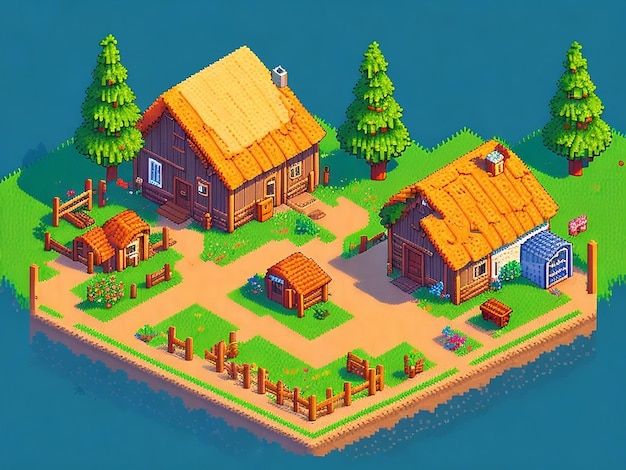 Игровые активы в стиле Stardew Valley