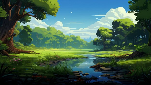 Photo pixel art game backgrounds game background