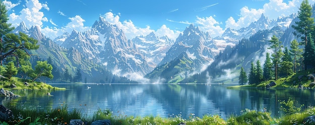 Photo pixel art landscapes where code shapes the background