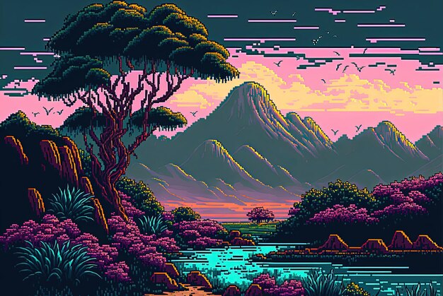 Nature pixel art base assets FREE