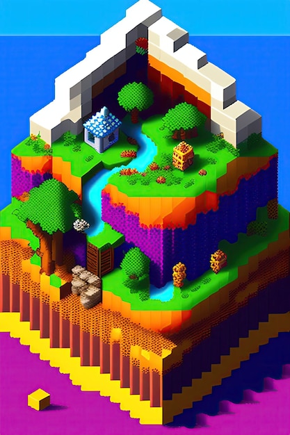 Pixel art world