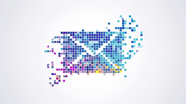 픽셀 메일 (Pixel Mail) - 문자 패키지, 우편사, 비둘기, 우표, 봉투 상자, 패키지 배달, 신문, 사무실, 포스트카드, 텔레그램 메시지, 인공지능 (AI) 에 의해 생성된 문자.
