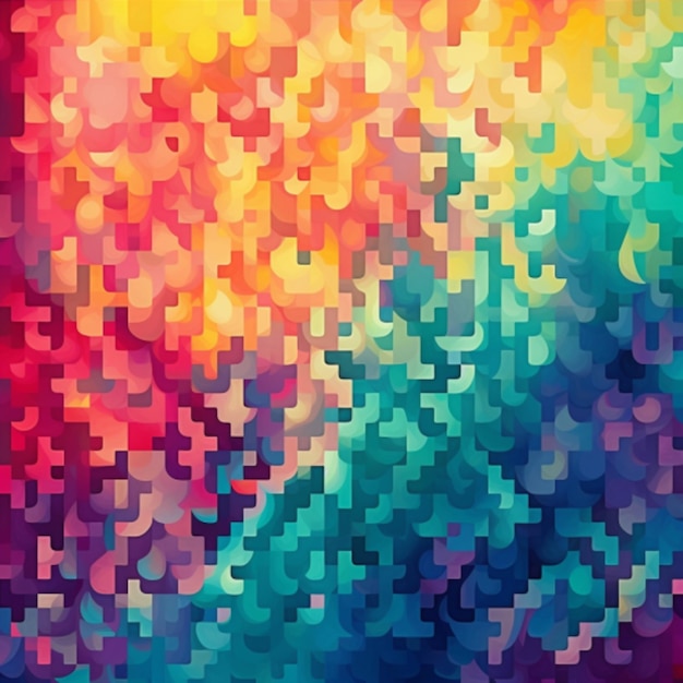 Photo pixel pattern color