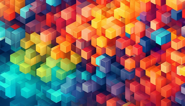 pixel pattern illustration creative colorful design