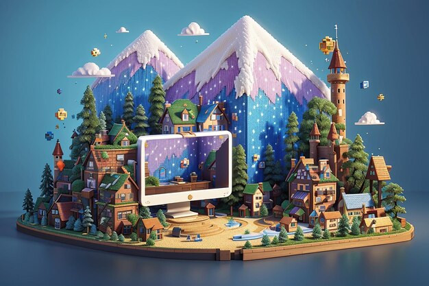 Photo pixel perfection ad wonderland