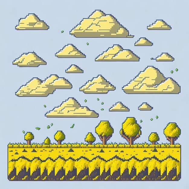 Photo pixel playground crafted assets for your game world