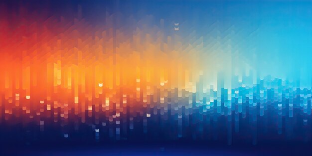 Photo pixelated abstract colorful background in the style of atmospheric color washes geometric