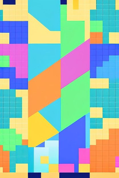 Pixelated art wallpaper