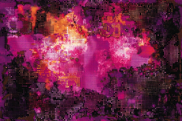 Pixelated Digital Art Background Dynamic Abstract Design