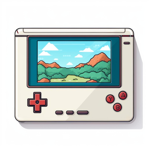 Foto pixelplantmaster's vibrant colors een pixel art tablet voor retro game style