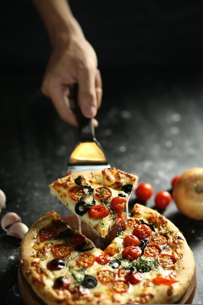 Photo pizza background