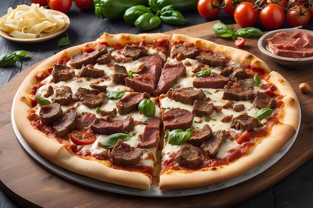 Pizza beef pizza