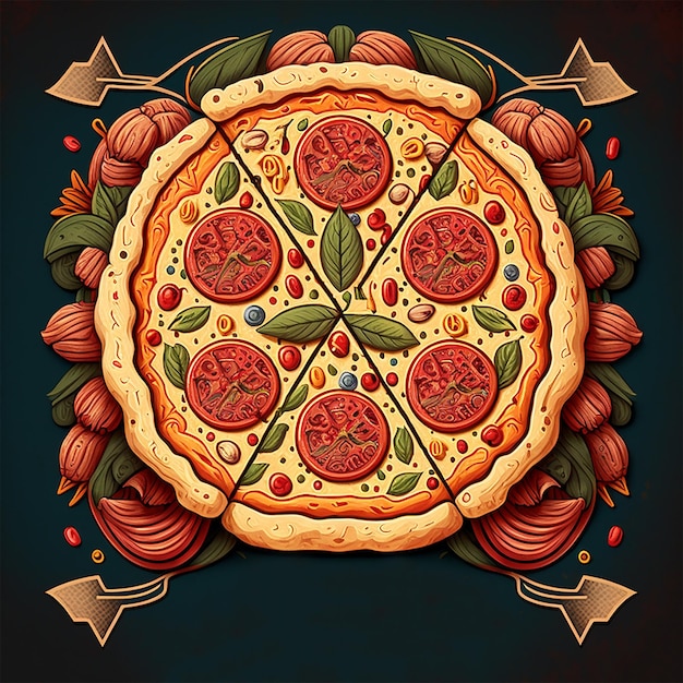 Пицца criado por IA