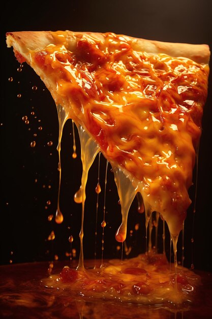 Photo a pizza cut into slices whole pizza food background