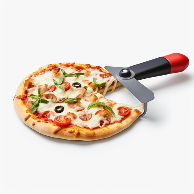 Pizza Cutter with white background high quality ult