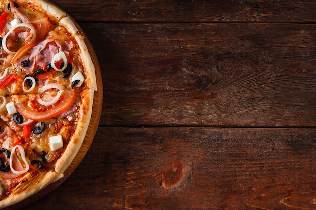 Pizza Fastfood Restaurant Menu Nationale Italiaanse keuken Vrije ruimte Concept